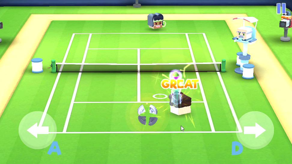 arcade tennis screenshot