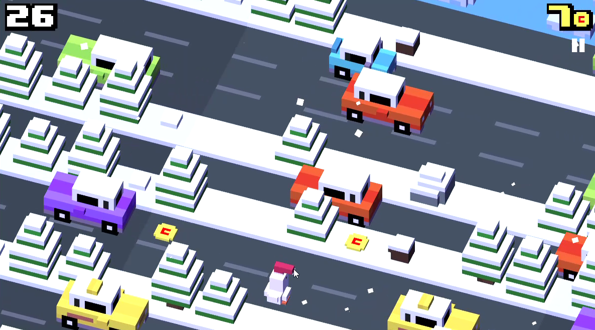 crossy road screenshot